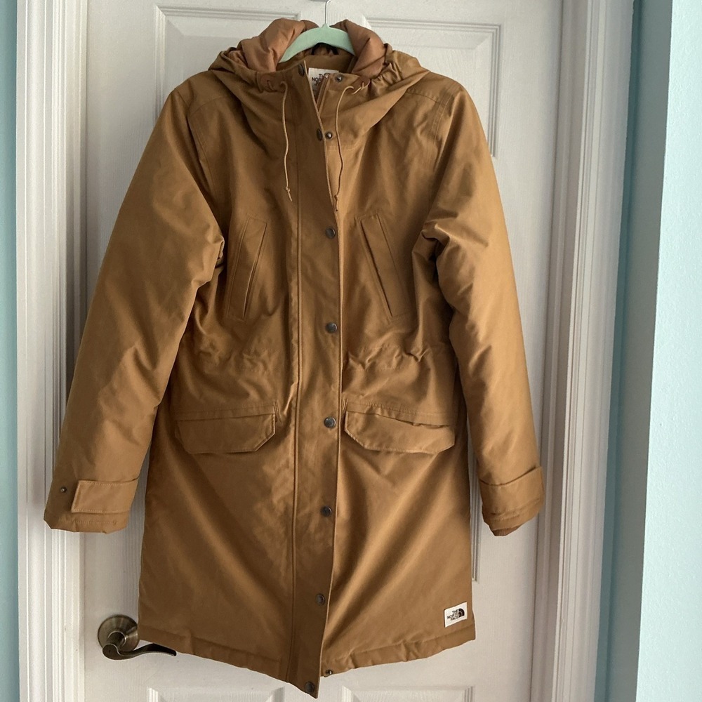 The North Face Women's Snow Down Parka Medium Brown NF0A5AA4 Hooded